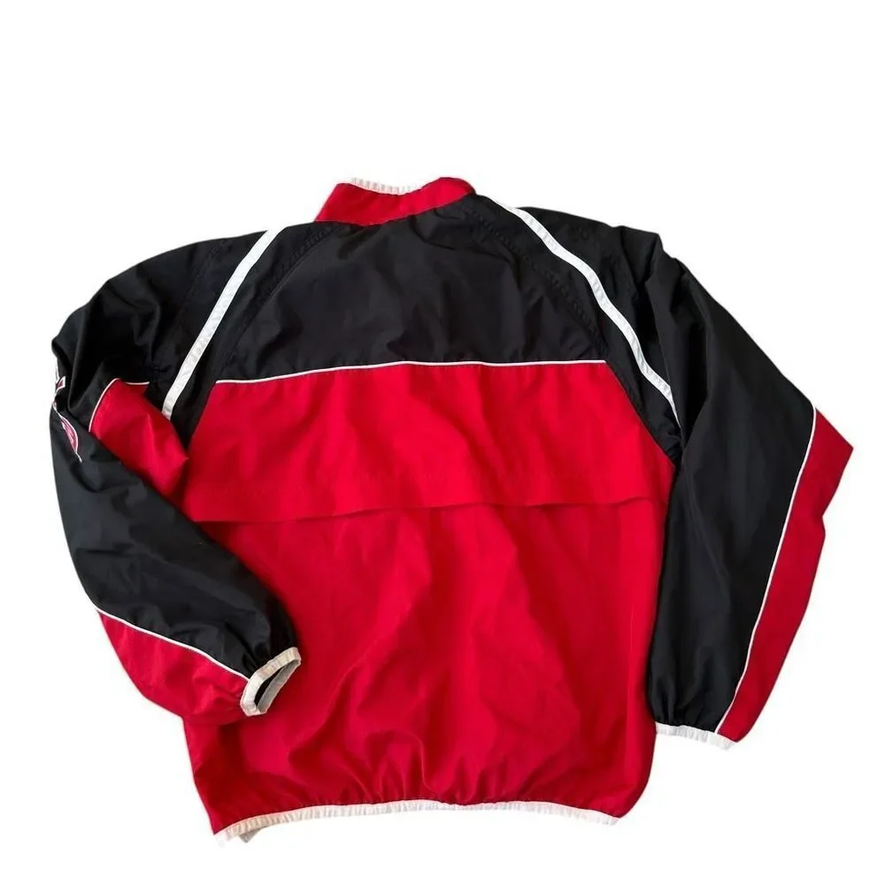 Puma vintage Nebraska Huskers Mens Jacket Sz M Red Vintage Retro Windbreaker